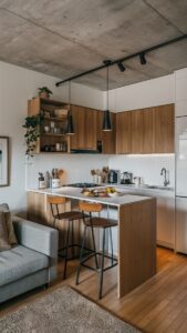 desain dapur pasangan baru minimalis dan fungsional